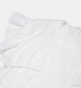 فستان بأكمام مكشكشة واسع