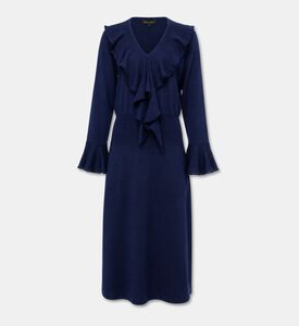 Luisa Spagnoli V-neck Long-sleeve Dress, Packshot View