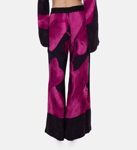 Niluu Floral-print Wide-leg Pants, Model View