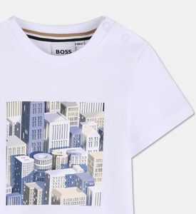 Boss Graphic Jersey Crewneck T-shirt, White, 18m, Packshot View