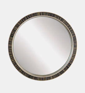 Home Deco and More Round Bone-inlay Wall Mirror, Packshot View