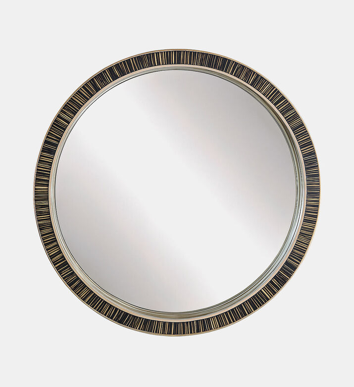 Home Deco and More Round Bone-inlay Wall Mirror, Packshot View