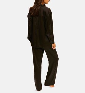 Satin Lace-detailing Pants