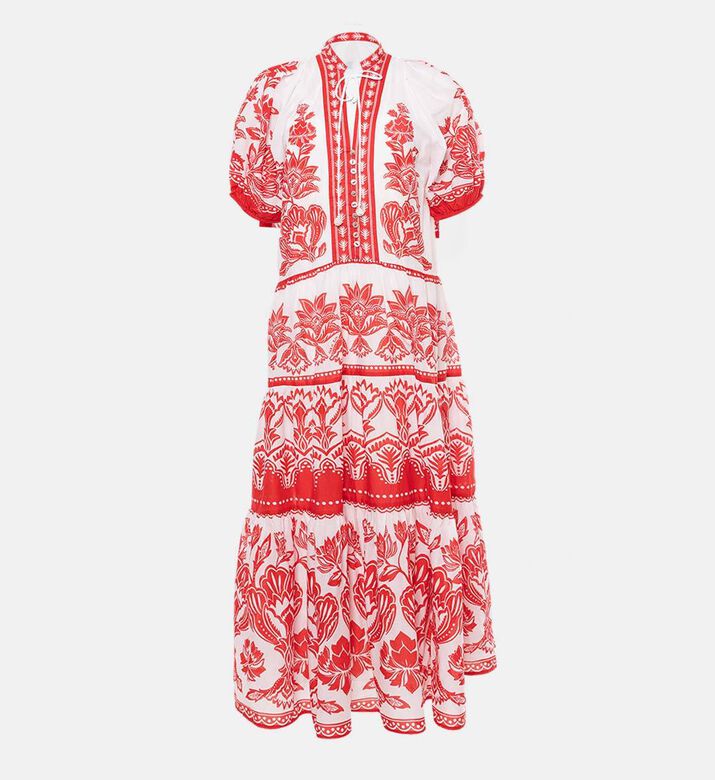 Farm Rio Boho Garden Graphic-print Dress, Packshot View