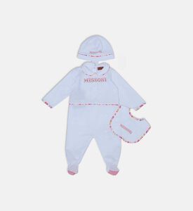 طقم هدايا بشعار مطرز للأطفال