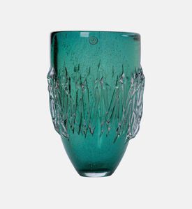 Gileno Medium Talia Gold Crystal Vase, Packshot View