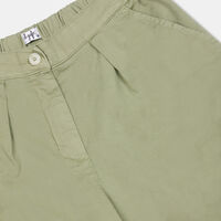 Cotton Pleated Bermuda Shorts