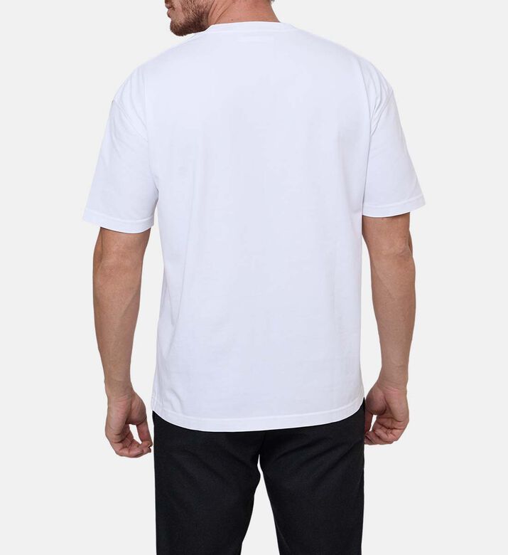 تيشيرت قطن عضوي بطبعة شعار