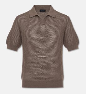 Tagliatore Open-knit Short-sleeve Polo Shirt, Packshot View
