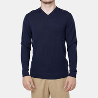 V-neck Long Sleeved Wool Sweatshirt