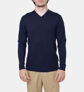 V-neck Long Sleeved Wool Sweatshirt V-neck Long Sleeved Wool Sweatshirt