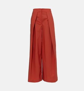Wide-leg Pleated Pants