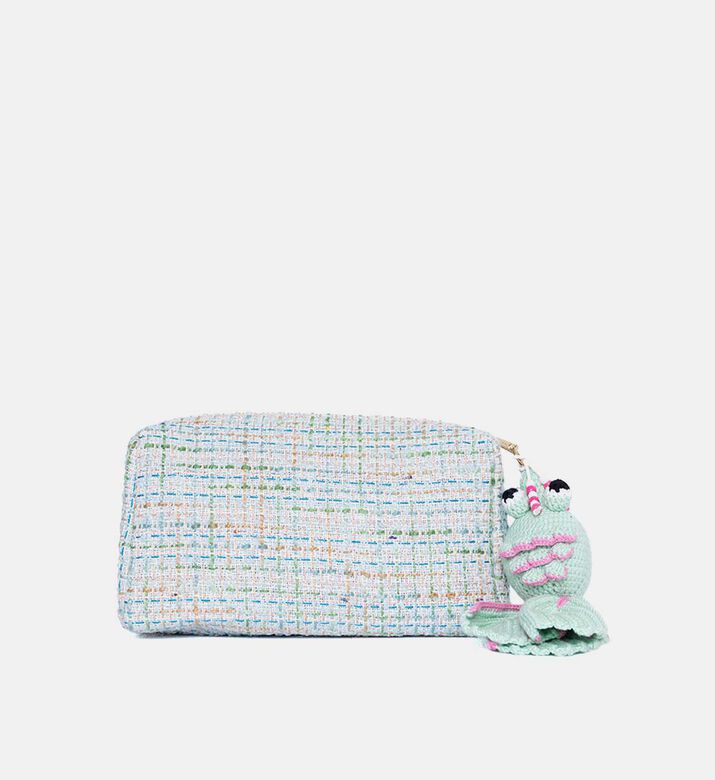 Crocheted Fish Charm Woven Pouch