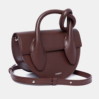 Pretzel Mini Crossbody Leather Bag