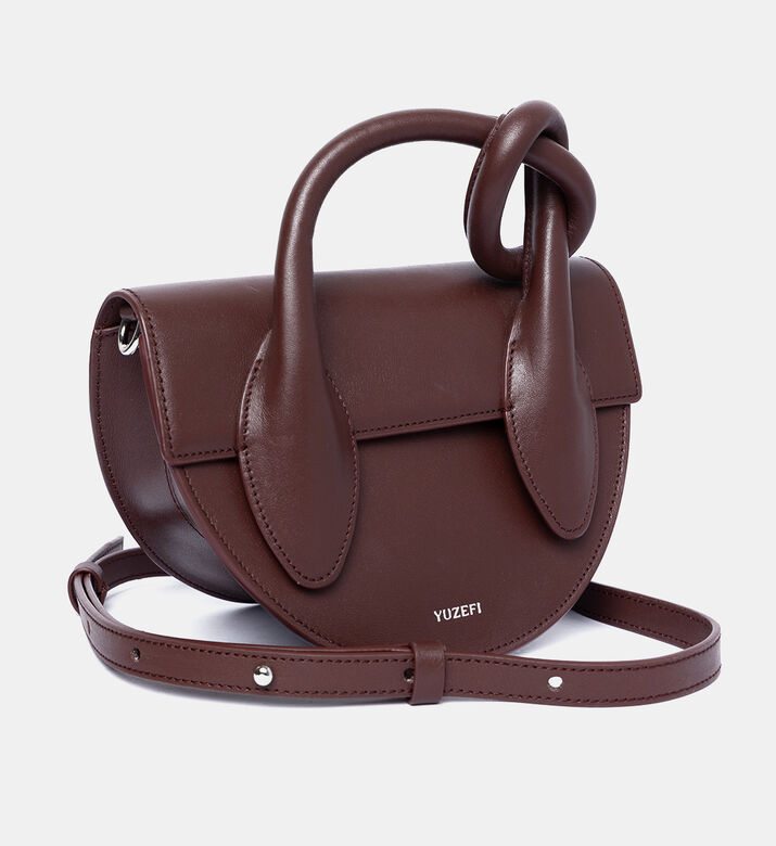 Pretzel Mini Crossbody Leather Bag