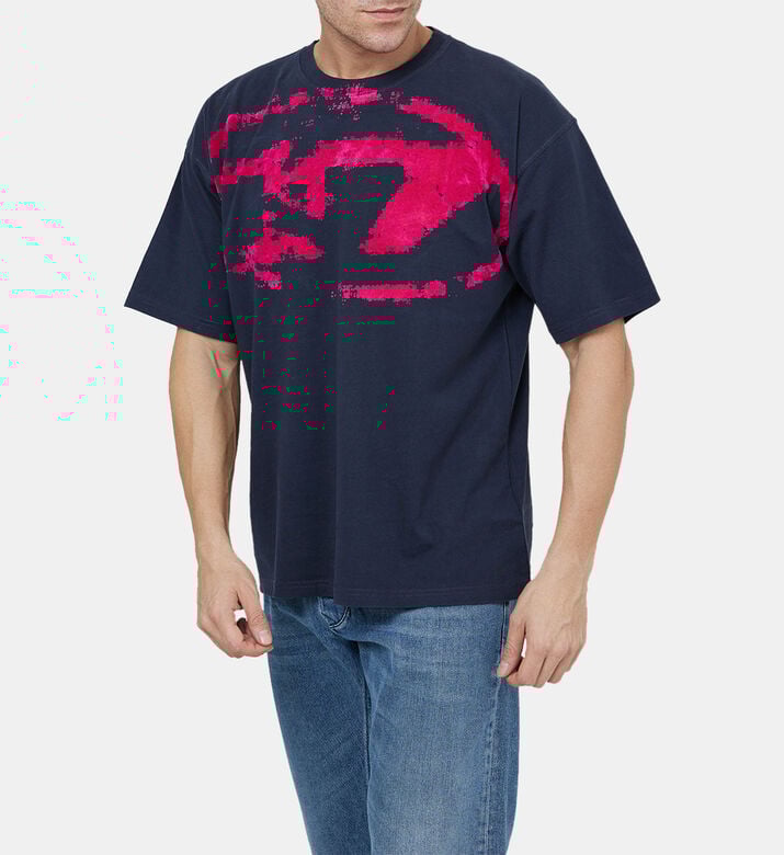 T-boxt-n14 Distressed Logo Shirt T-boxt-n14 Distressed Logo Shirt