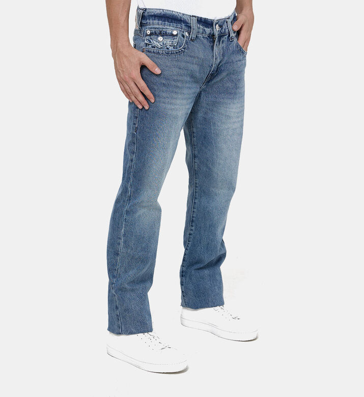 Cotton Straight-cut 5-pockets Denim Pants Cotton Straight-cut 5-pockets Denim Pants
