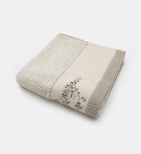Home Deco and More Branchi Cotton Linen Terry Towel, Natural, 50x100-cm, Packshot View