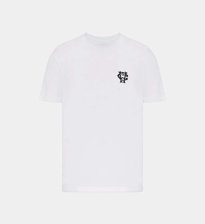 Roman Round Neck Small Emblem T-shirt