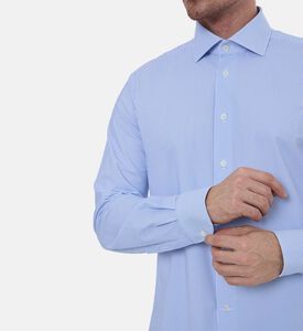 قميص مخطط بصف أزرار