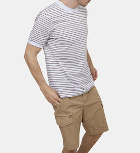 تيشيرت قطن جيرسيه بطبعة شعار