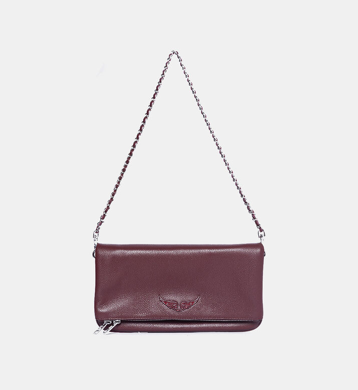 Rock Grained Leather Clutch