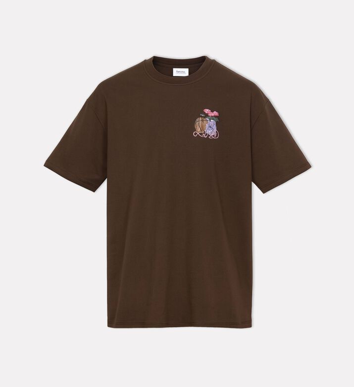 Les Deux Ts Cole Table, Brown, M, Packshot View