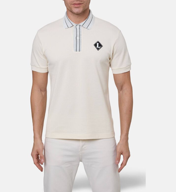 Lacoste Polo, Beige, L, Model View