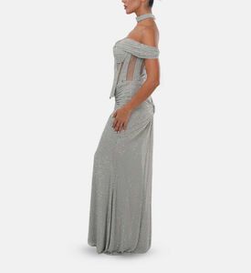Zeena Zaki Set, Grey, L, Model View