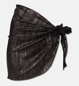 Reborn Sequined Side Tie Skirt, Black, Packshot View