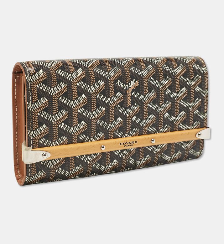 Goyard Preowned Goyard Goyardine Coated Canvas Leather Mini Monte Carlo Case, Packshot View