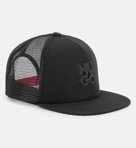 قبعة تراكر شبكية برقعة شعار