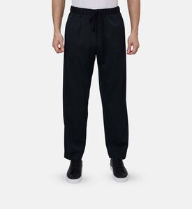 بنطال بخصر مطاطي وقصة عادية