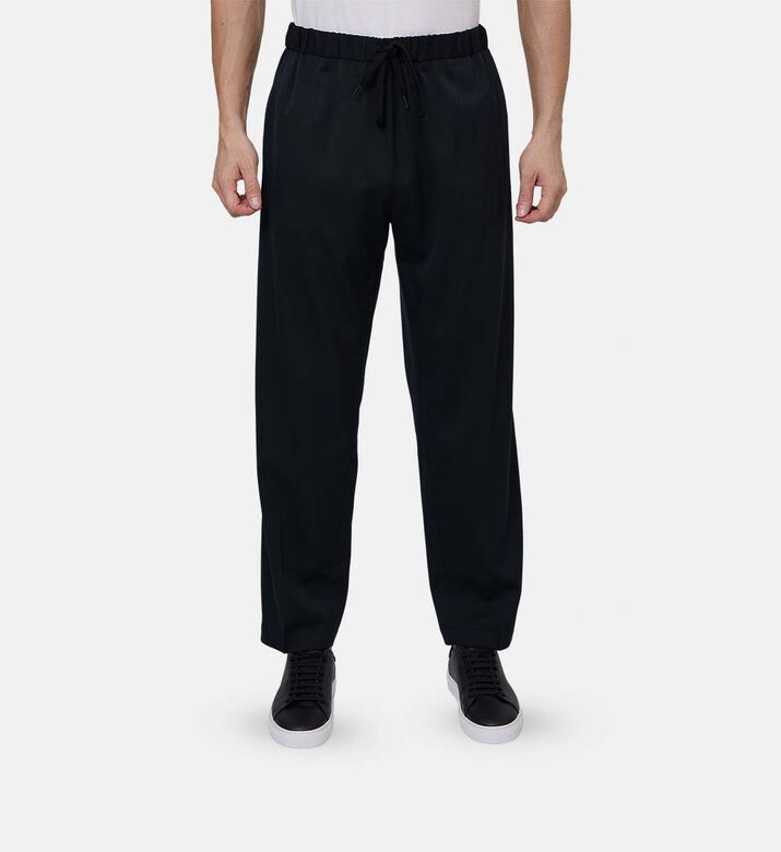 Elastic Waistband Regular-fit Pants
