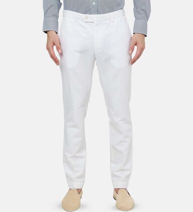 Cotton Linen Chino Trousers