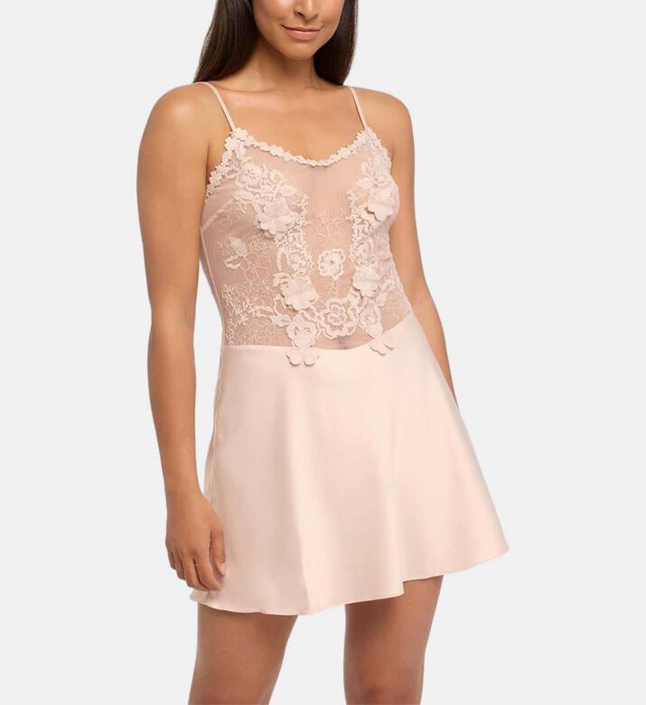 قميص بولي شارموز بتطريز ثلاثي الأبعاد