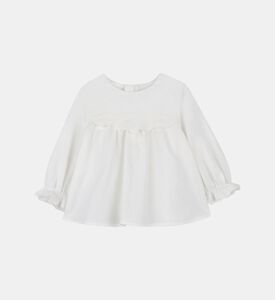 Embroidered Ruffled Layers Blouse Embroidered Ruffled Layers Blouse