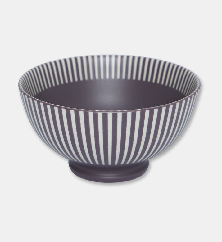 Home Deco and More Pastel Ribbed Porcelain 4-piece Bowl Set, Packshot View