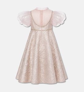 Lelyte Bridgeton Jacquard Puff-sleeve Dress, Packshot View