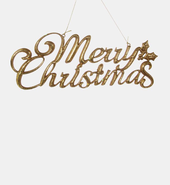 Golden Merry Christmas Ornament Golden Merry Christmas Ornament