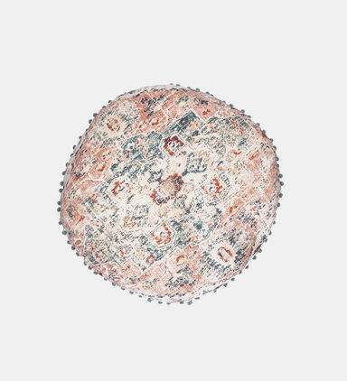 All-over Embroidered Pouf