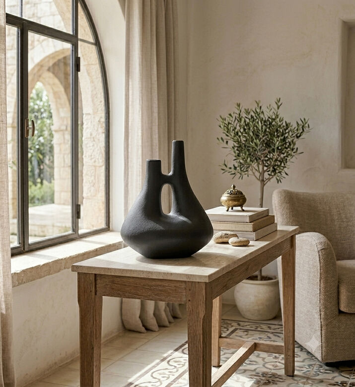 Versmissen Linked Textured Plain Vase, Packshot View