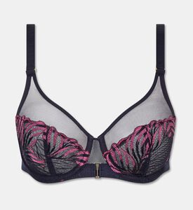 Chantelle Underwired Very Covering Bra, Blue, 95, E, Packshot View