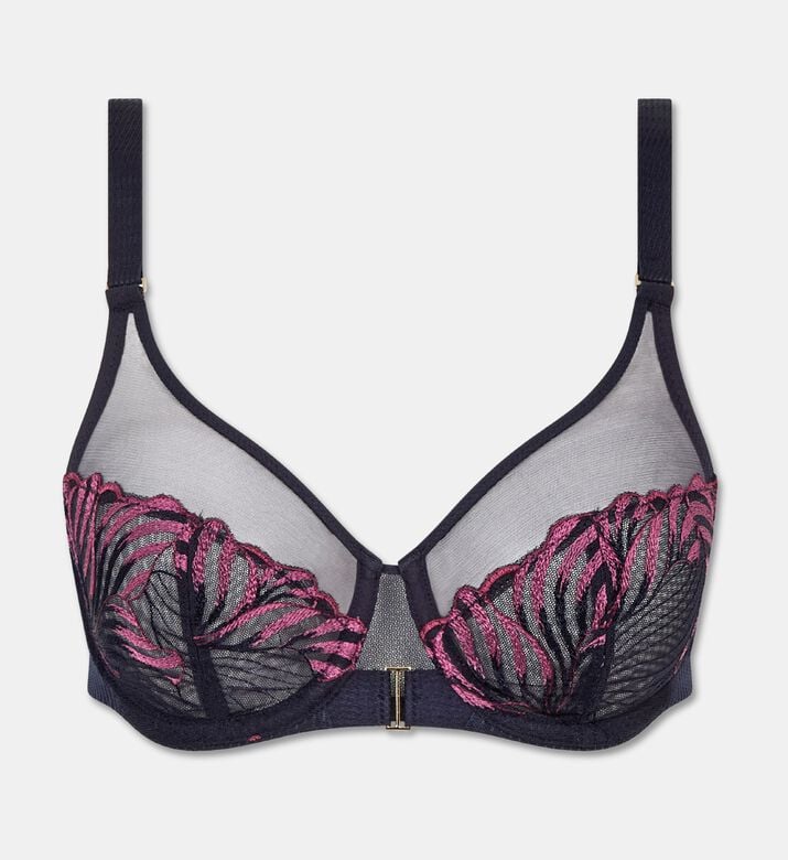 Chantelle Underwired Very Covering Bra, Blue, 95, E, Packshot View