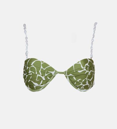 Printed Underwire Bikini Top