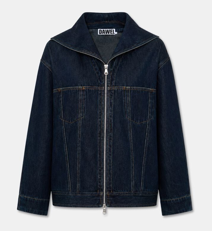 Dawei Zip-fastening Long-sleeve Denim Jacket, Packshot View