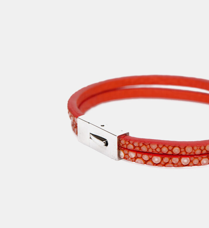 Stingray Leather Buckle Bangles