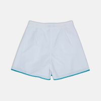 Scalloped Hem Wide-leg Shorts