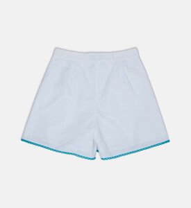 Scalloped Hem Wide-leg Shorts