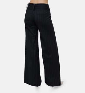 Alice and Olivia Stripe-print Wide-leg Pants, Model View